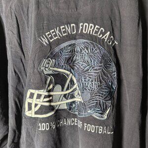 Tommy Bahama Denver Broncos Short Sleeve Button Up Casual Shirt XXXL Navy